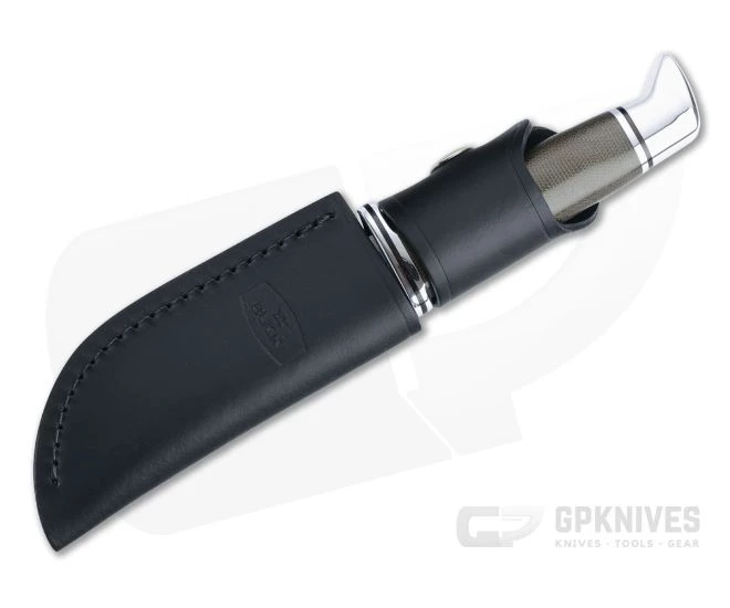 Buck 103 Skinner Pro S35VN Green Micarta Hunting Fixed Blade 0103GRS1 - Image 2