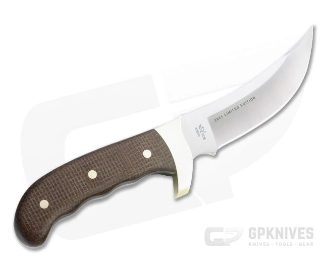 Buck Pro Kalinga Limited Satin S35VN Brown Burlap Micarta Skinner Fixed Blade 0401BRSLE - Image 3