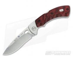Buck Open Season Folding Skinner Avid Series Red Wood 0556RWS