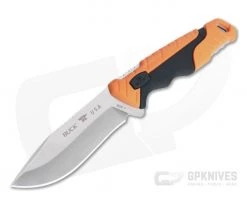 Buck Pursuit Pro Small S35VN Drop Point Orange Fixed Blade Hunting Knife 0658ORS