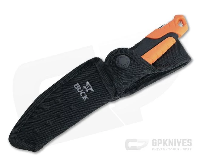 Buck Pursuit Pro Small S35VN Drop Point Orange Fixed Blade Hunting Knife 0658ORS - Image 2