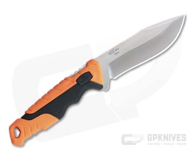 Buck Pursuit Pro Small S35VN Drop Point Orange Fixed Blade Hunting Knife 0658ORS - Image 3