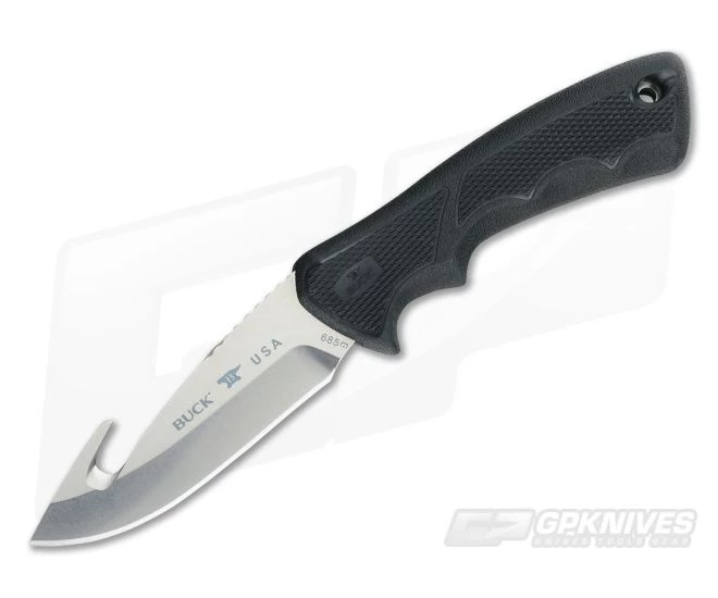 Buck Bucklite Max II Large Drop Point Knife with Guthook 0685BKG