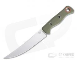 Benchmade Meatcrafter Stonewashed S45VN Select Edge OD Green G10 Fixed Blade 15500-3