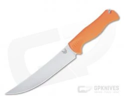 Benchmade Meatcrafter Satin CPM-154 Select Edge Orange Santoprene Field To Table Fixed Blade 15500
