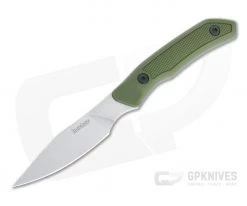 Kershaw Deschutes Caper Stonewashed D2 Green Rubber Fixed Blade 1882