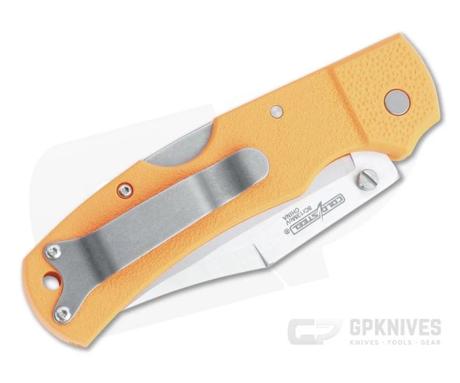 Cold Steel Double Safe Hunter Stainless Clip Point Orange GFN Back Lock Folder 23JB - Image 2