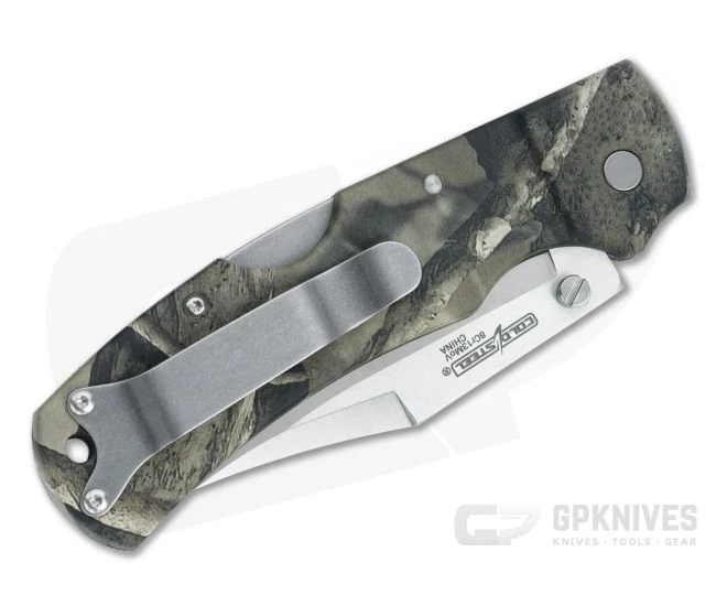 Cold Steel Double Safe Hunter Stainless Clip Point Camo GFN Back Lock Folder 23JE - Image 2