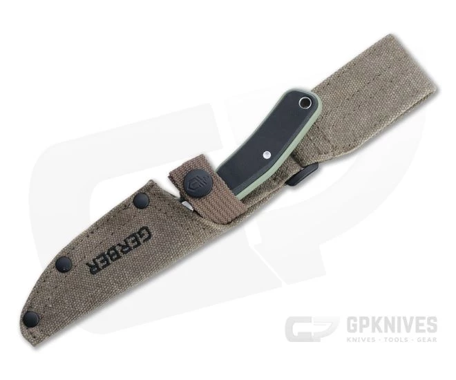 Gerber Downwind Caper Stainless Steel Sage Green GFN G10 Fixed Fixed Blade Knife 30-001821 - Image 2