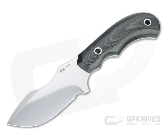 Mike Irie Model 114 Skinner Satin S35VN Green and Black Linen Micarta Fixed Blade 4515