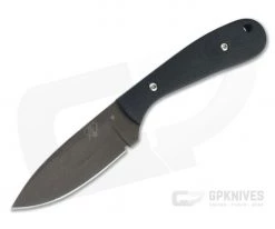 Aaron Frederick Custom Work Horse Drop Point Patina 1095 Black G10 Fixed Blade Knife 4648