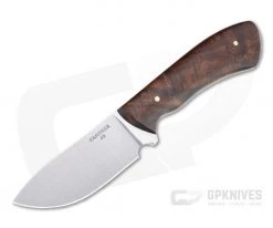 Camerer Knives Small Nessmuk Forged 8670 Mesquite Burl Custom Fixed Blade 4781