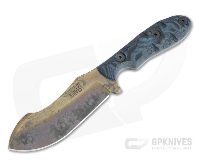 Dawson Knives Javalina Arizona Copper 3V Blue/Black G10 Fixed Blade Hunter