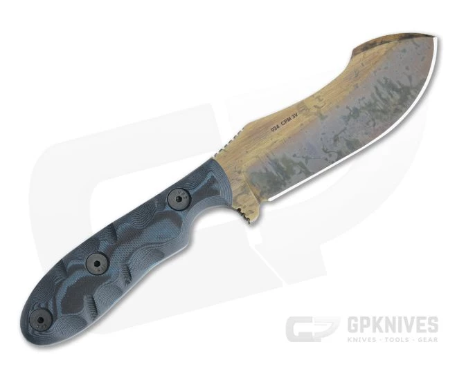 Dawson Knives Javalina Arizona Copper 3V Blue/Black G10 Fixed Blade Hunter - Image 3