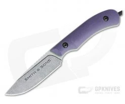 Smith & Sons Axiom Purple G10 Toxic Liners AEB-L EDC Fixed Blade