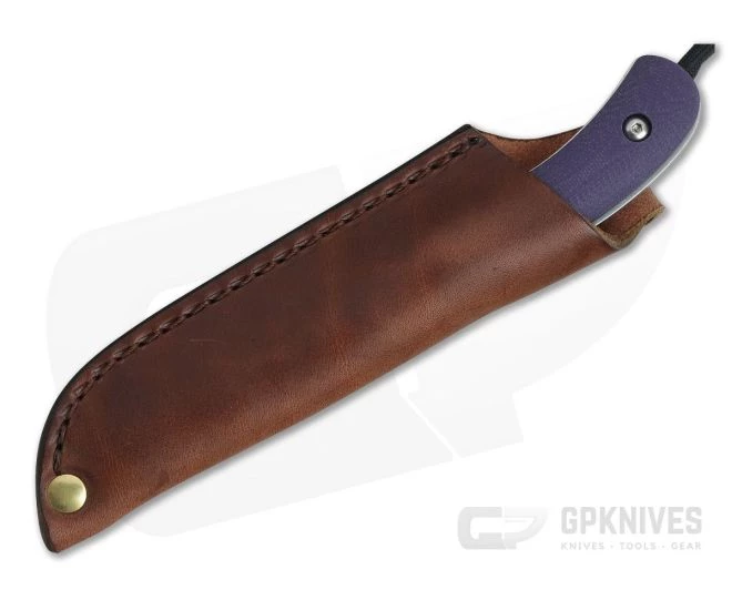 Smith & Sons Axiom Purple G10 Toxic Green Liners AEB-L EDC Fixed Blade - Image 2