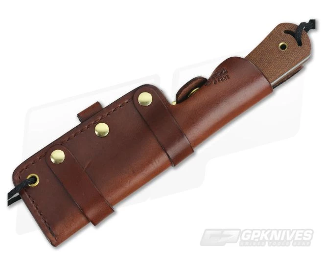 Smith & Sons Honcho Original Patina D2 Natural Micarta Fixed Blade - Image 2