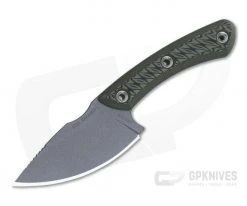 RMJ Tactical Nomad Skinner 52100 Dirty Olive Hunting Fixed Blade
