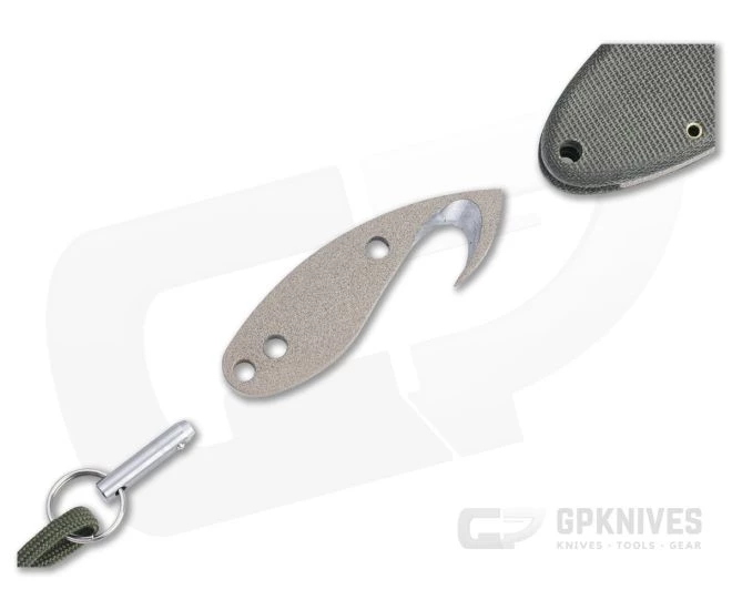 TOPS Backwoods Skinner Coyote Tan Ulu Green Canvas Micarta Fixed Blade SKIN-01 - Image 4