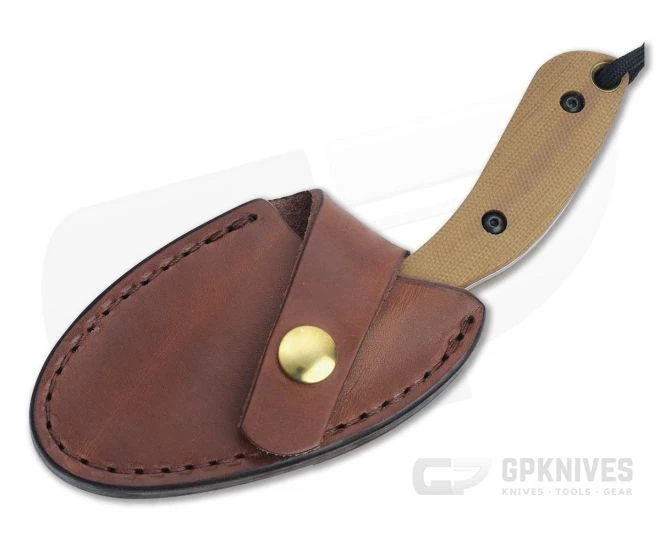 Smith & Sons Apex Stonewashed D2 Natural Micarta Multi Purpose Fixed Blade SM034101 - Image 2