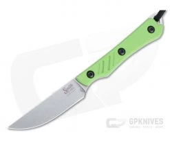 Smith & Sons Shoal Stonewashed AEB-L Green G10 Fixed Blade