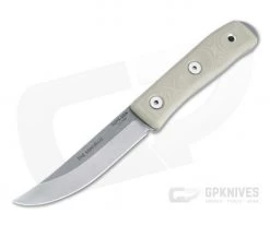 TOPS Knives The Sonoran Tumbled 1095 Tan G10 Fixed Blade Knife TSNRN-01